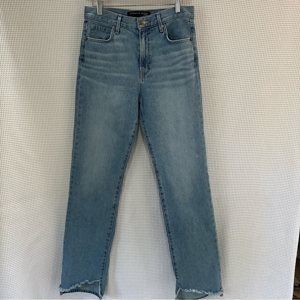 Veronica Beard Light Blue Straight Leg Jeans